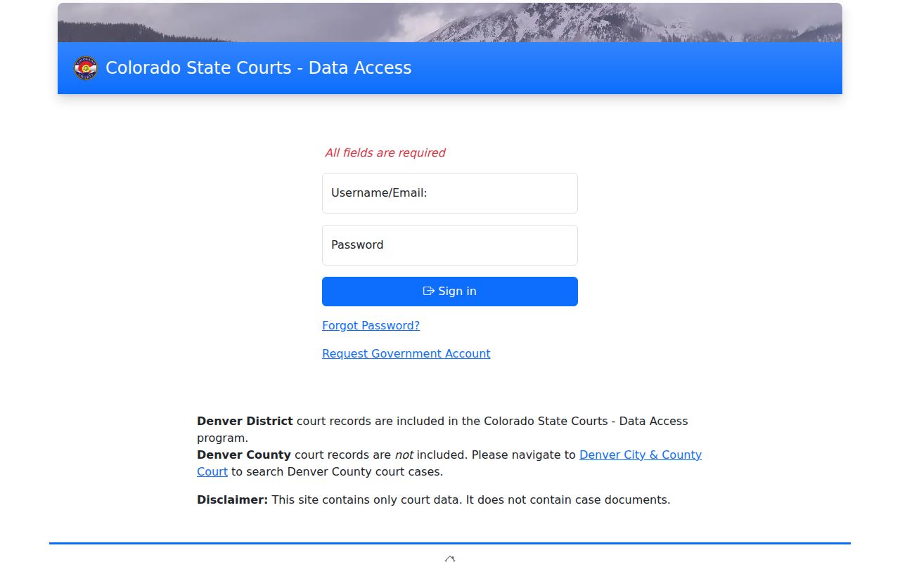 La Plata County court records Colorado State Courts Data Access login