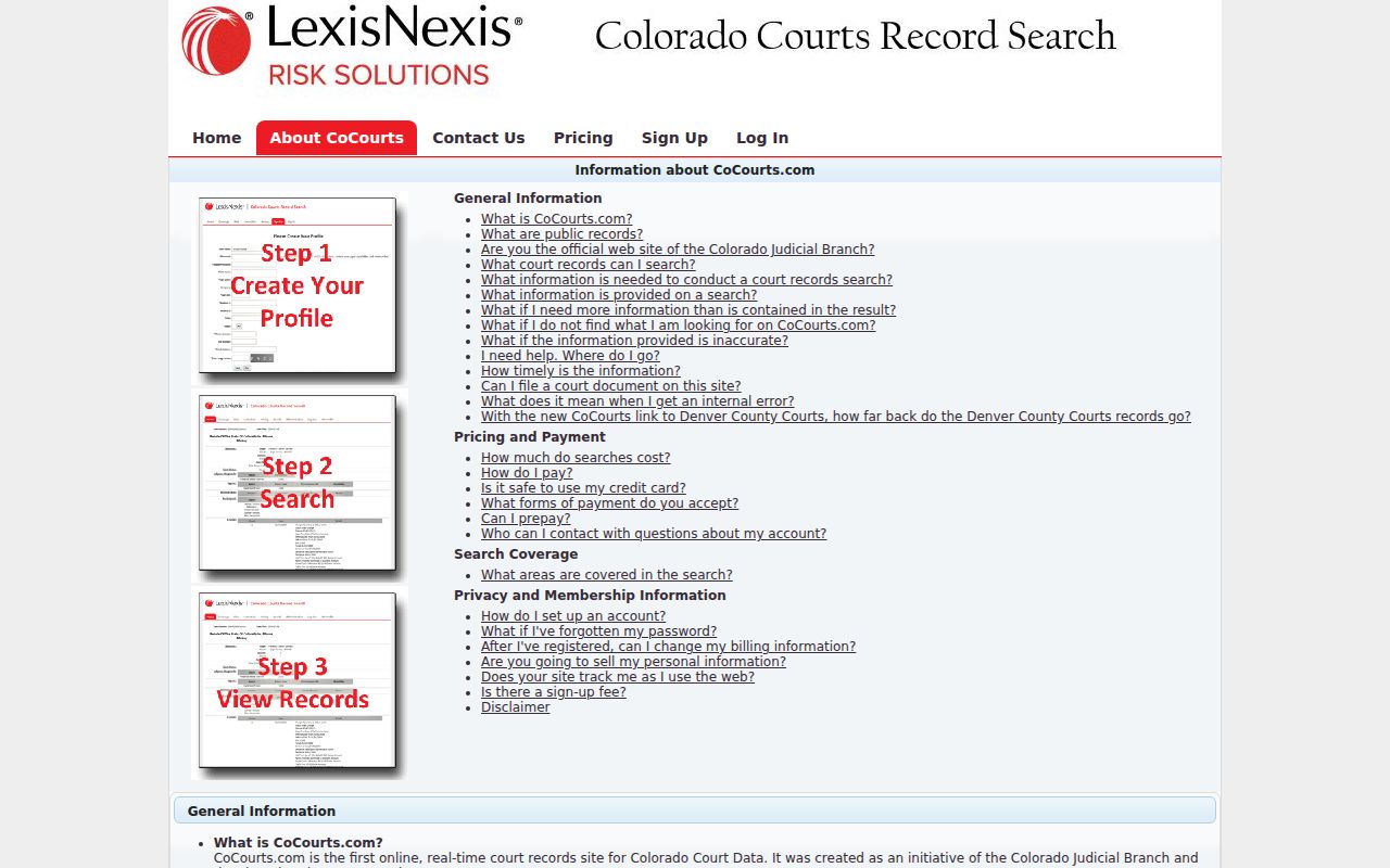 La Plata County court records CoCourts coverage limitations