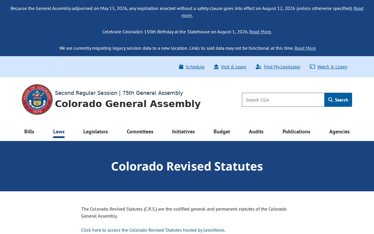 La Plata County court records Colorado Revised Statutes source