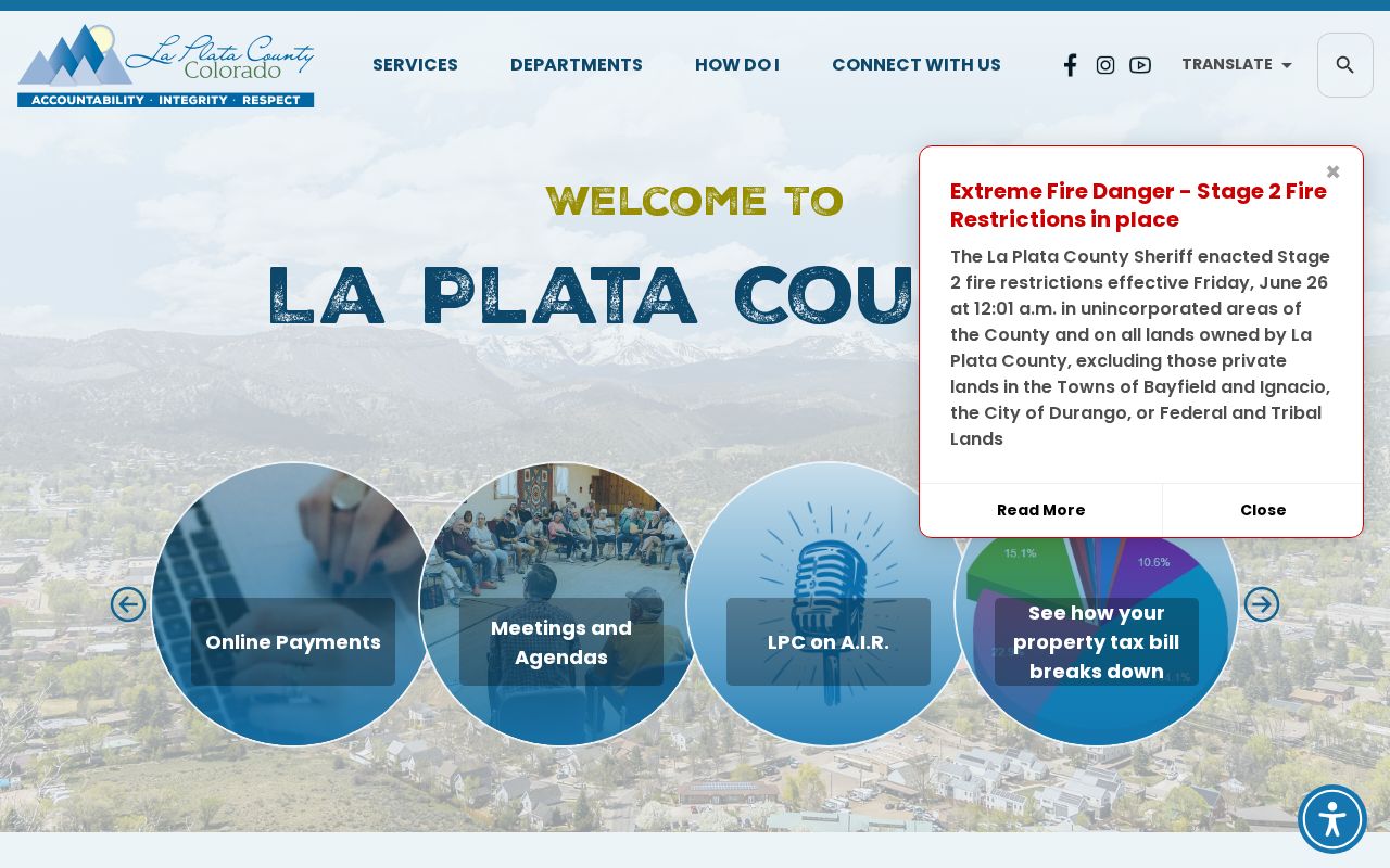 La Plata County court records official county government homepage