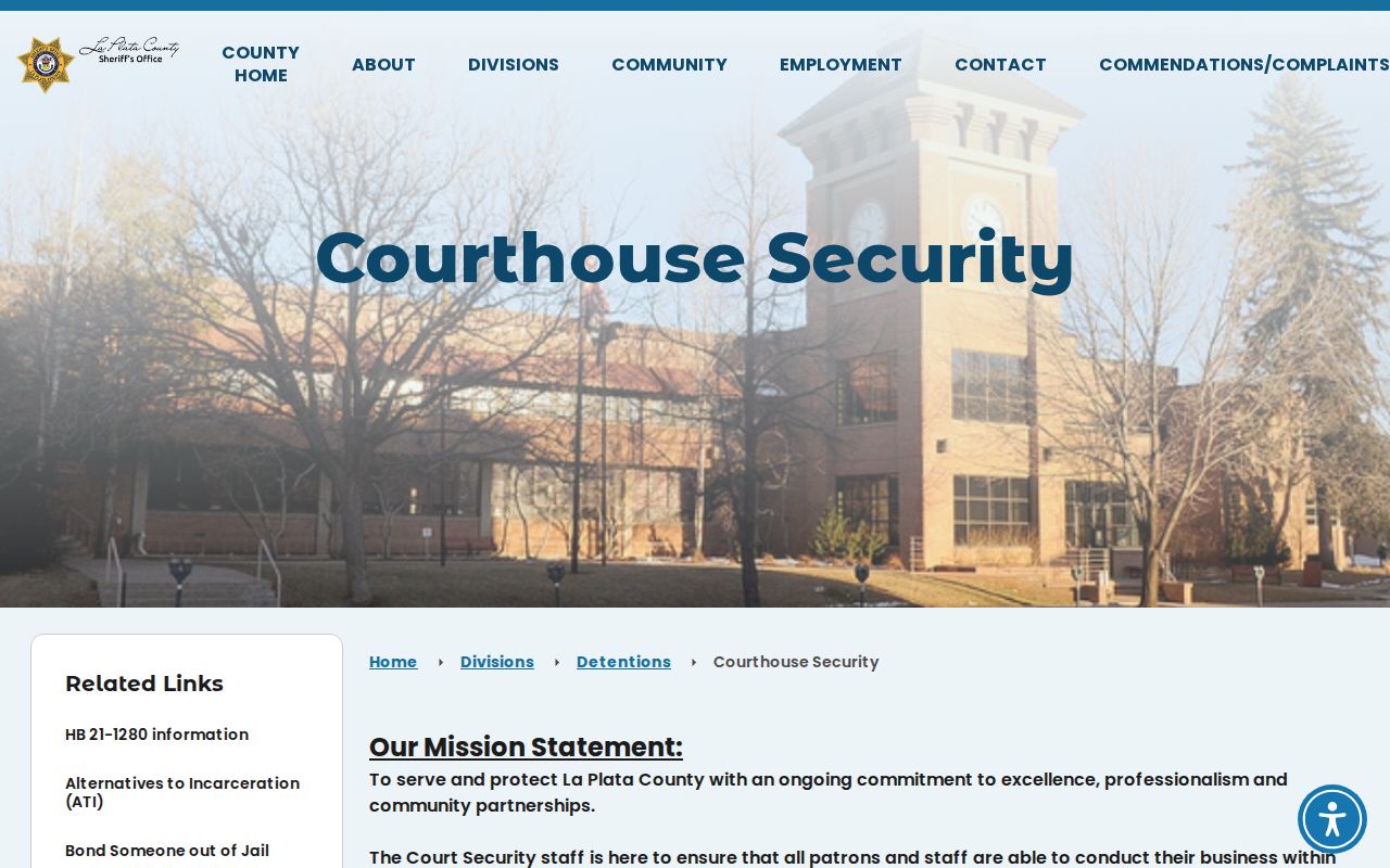 La Plata County court records courthouse security rules