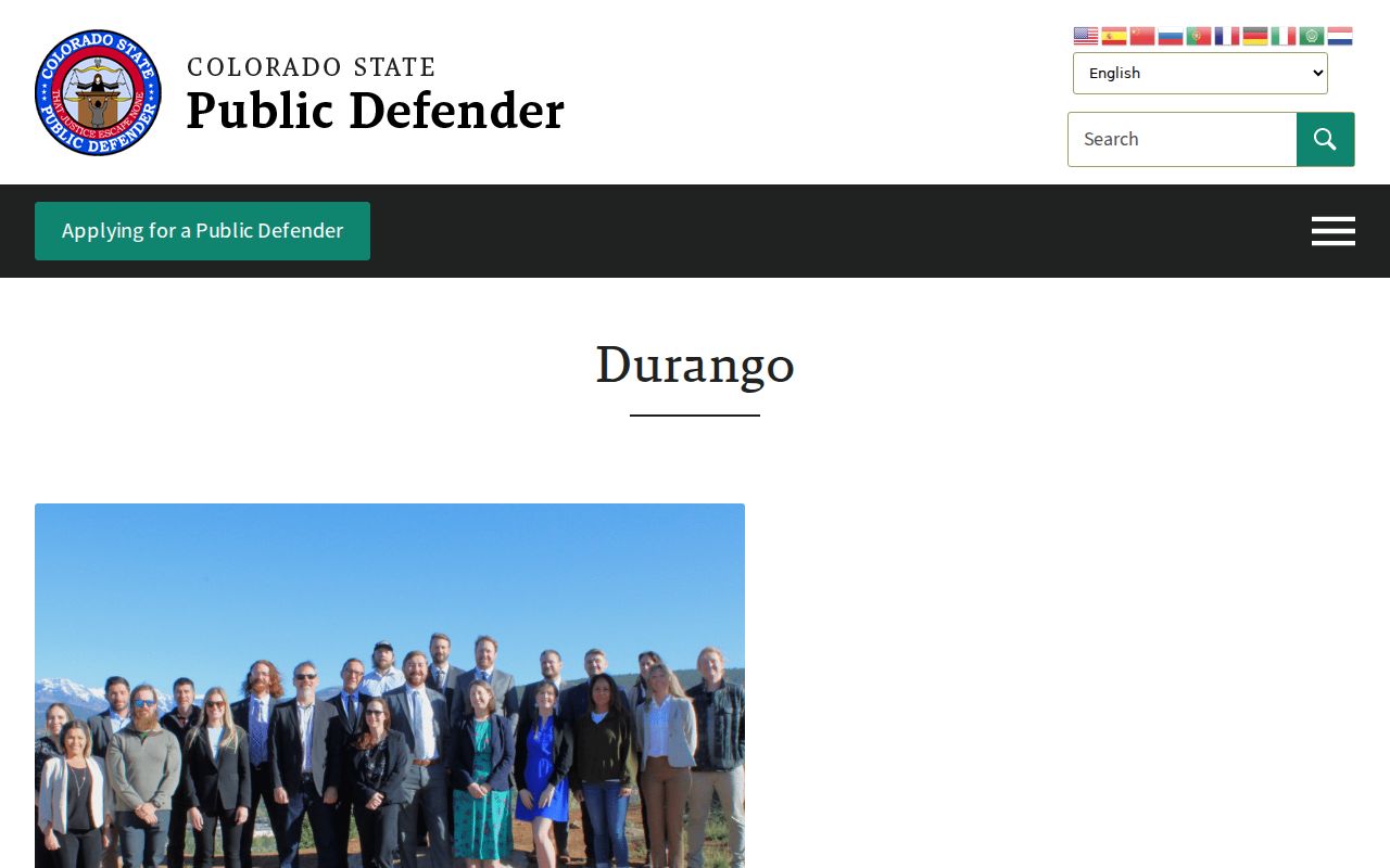 La Plata County court records public defender Durango office