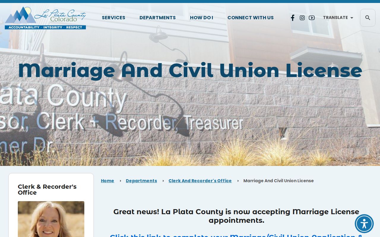 La Plata County marriage records marriage and civil-union license page